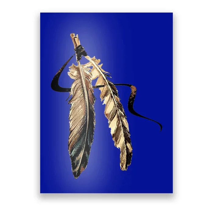 Southwest Native American Indian Tribal Art Colorful Feather Cool Gift Poster