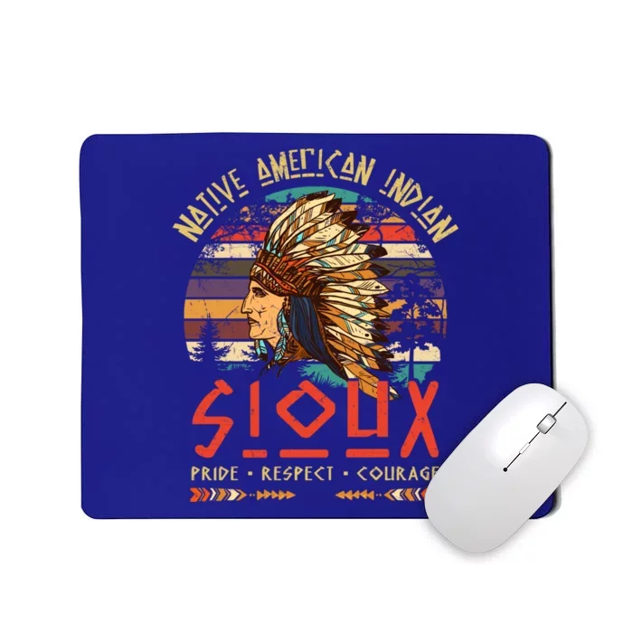 Sioux Native American Indian Pride Indigenous Tribe Cool Gift Mousepad