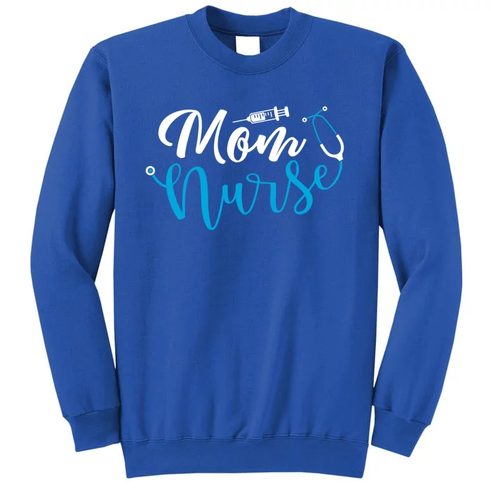 Stethoscope Nurse And Mom Mom Is A Nurse Gift Sweatshirt