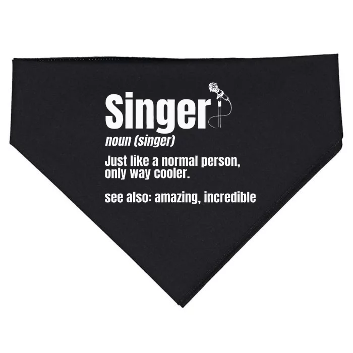 Singer Noun Artist Musician Vocalist Soloist Music Performer USA-Made Doggie Bandana