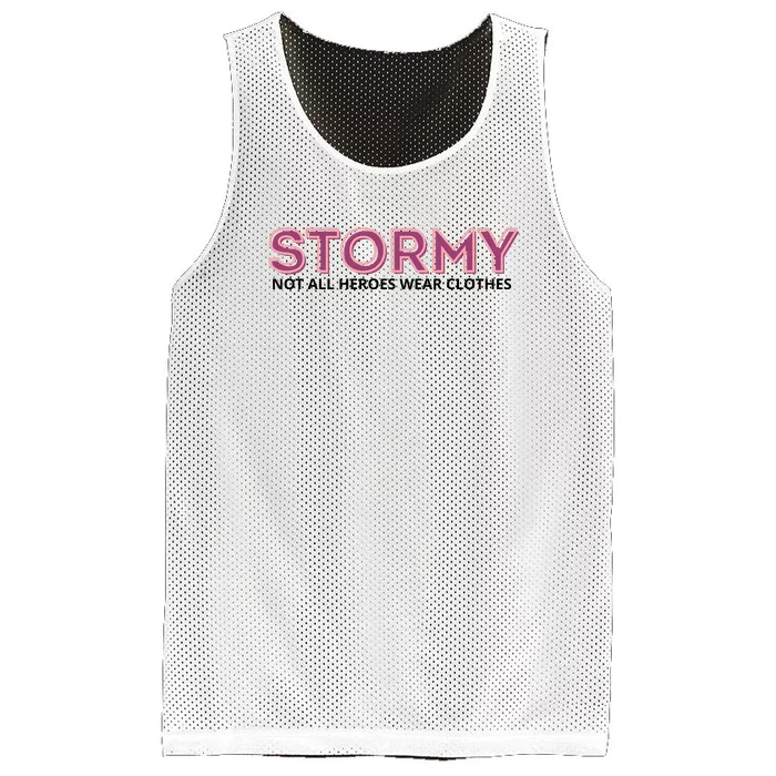 Stormy Not All Heroes Wear Clothes Mesh Reversible Basketball Jersey Tank