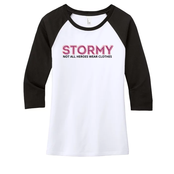 Stormy Not All Heroes Wear Clothes Women's Tri-Blend 3/4-Sleeve Raglan Shirt