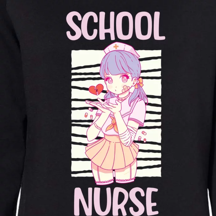 School Nurse Anime Nursing Cool Gift Womens California Wash Sweatshirt