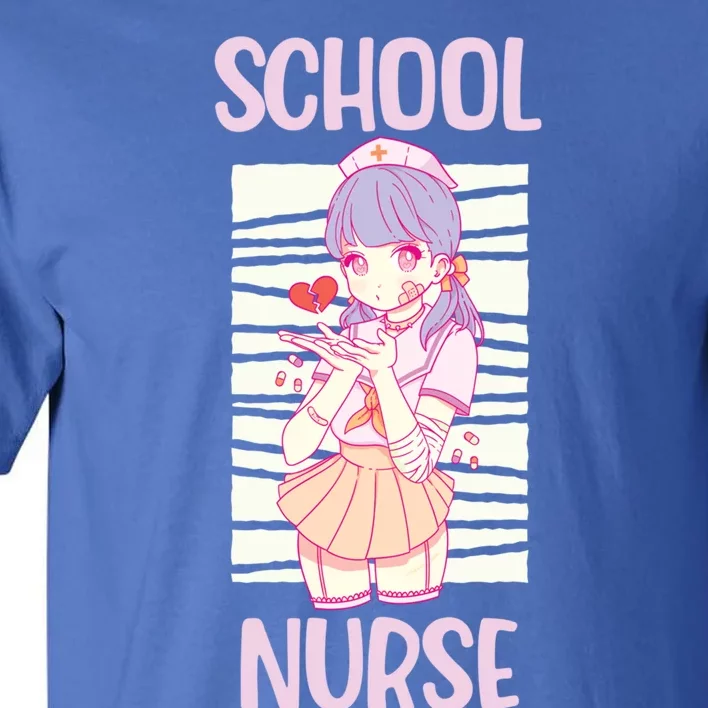 School Nurse Anime Nursing Cool Gift Tall T-Shirt