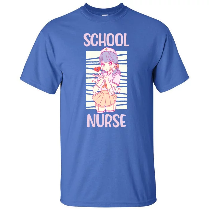 School Nurse Anime Nursing Cool Gift Tall T-Shirt