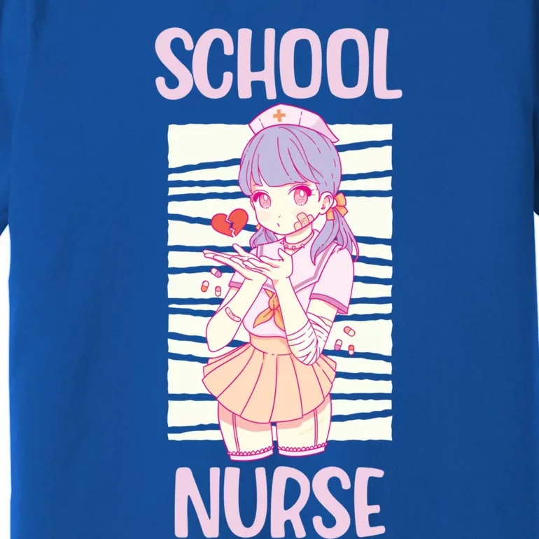 School Nurse Anime Nursing Cool Gift Premium T-Shirt