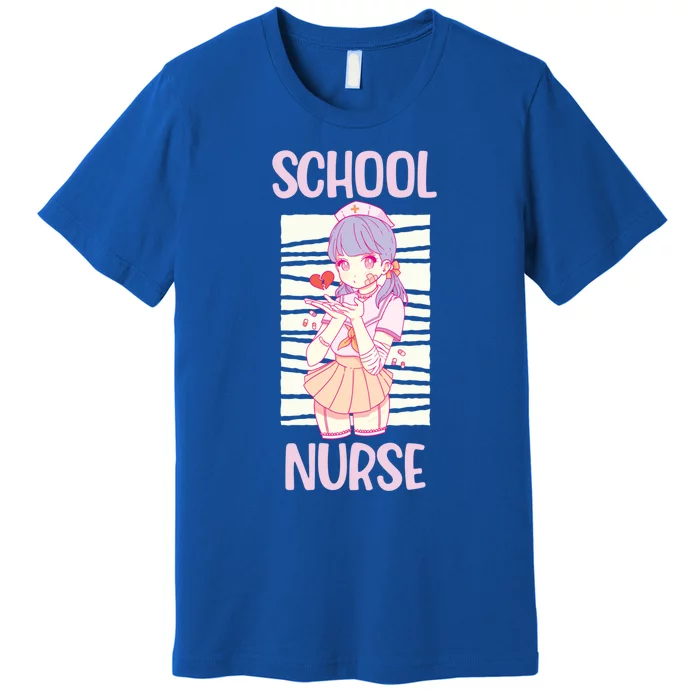 School Nurse Anime Nursing Cool Gift Premium T-Shirt