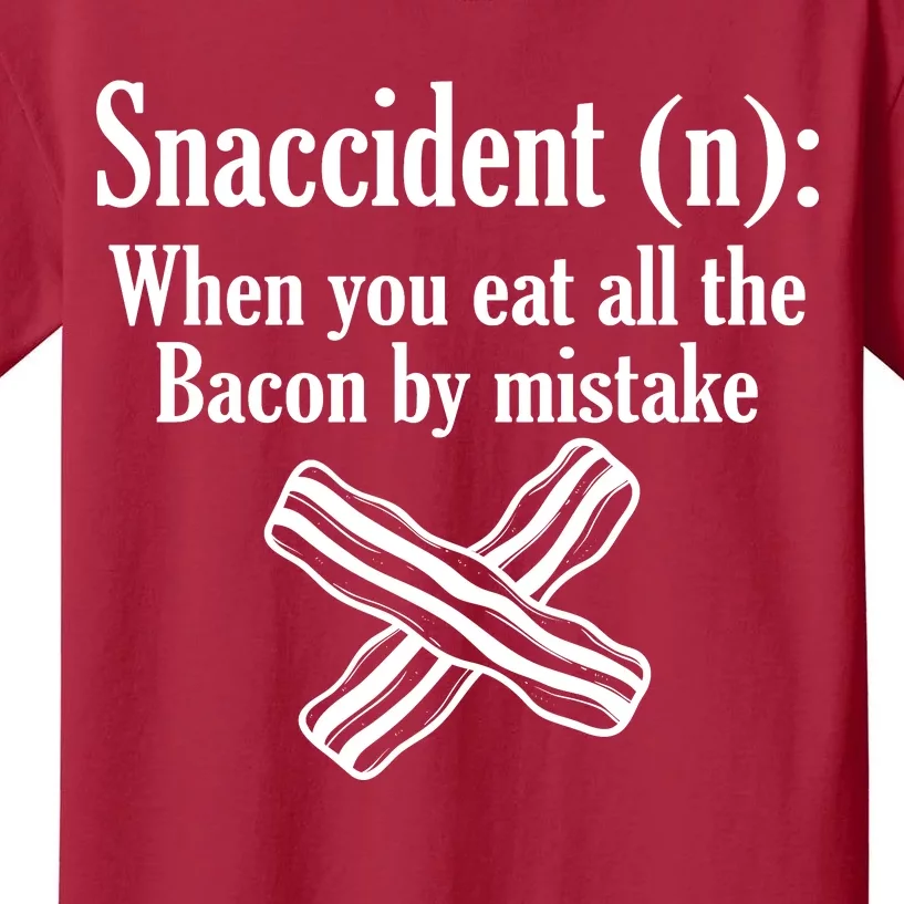 Snaccident Definition Bacon Kids T-Shirt