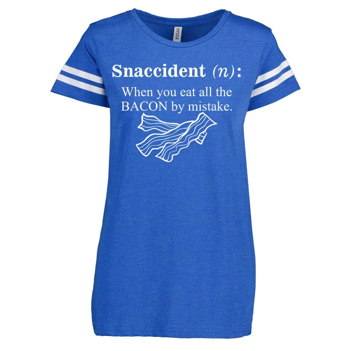 Snaccident Definition When You Eat All The Bacon Enza Ladies Jersey Football T-Shirt