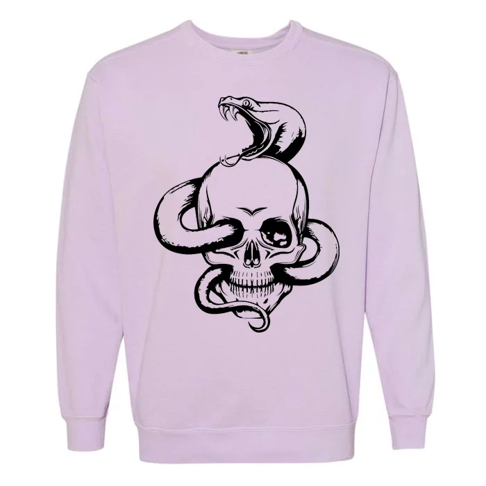 Snake Skull Garment-Dyed Sweatshirt