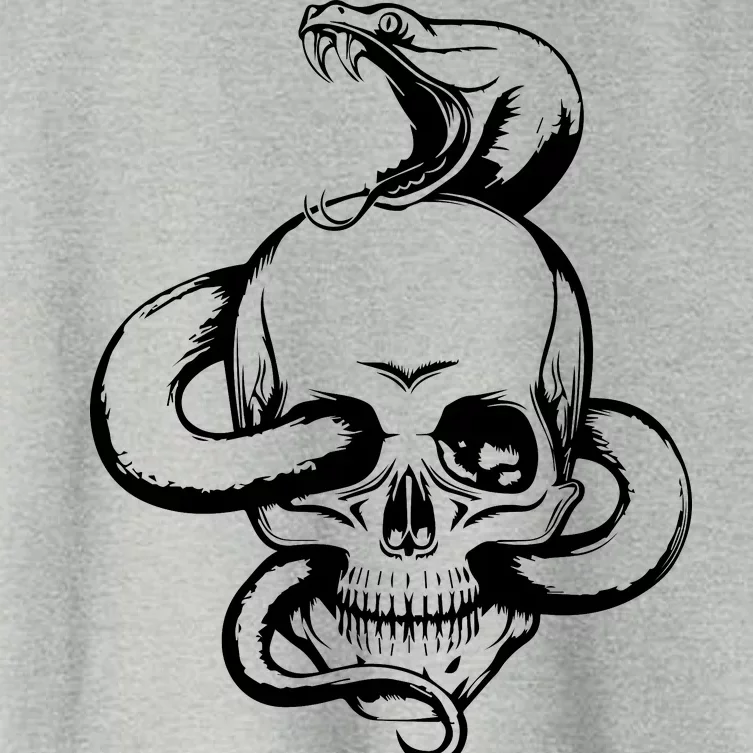 Snake Skull Women's Crop Top Tee