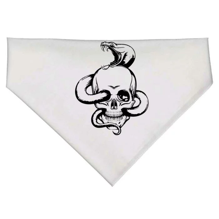 Snake Skull USA-Made Doggie Bandana