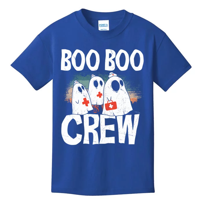 Spooky Nursing Boo Boo Crew Nurse Halloween Nurse Meaningful Gift Kids T-Shirt