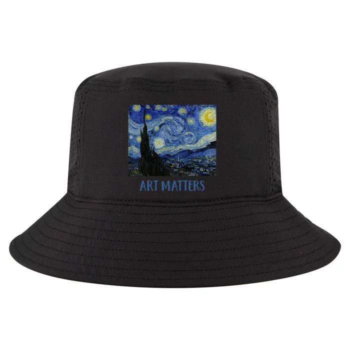 Starry Night By Vincent Van Gogh Art Matters Cool Comfort Performance Bucket Hat