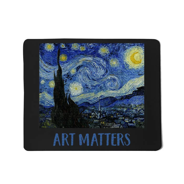 Starry Night By Vincent Van Gogh Art Matters Mousepad