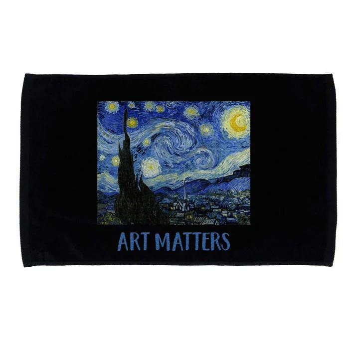 Starry Night By Vincent Van Gogh Art Matters Microfiber Hand Towel