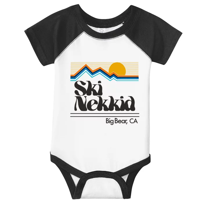 Ski Nek Big Bear Ca Vintage Winter Sports Gift Infant Baby Jersey Bodysuit