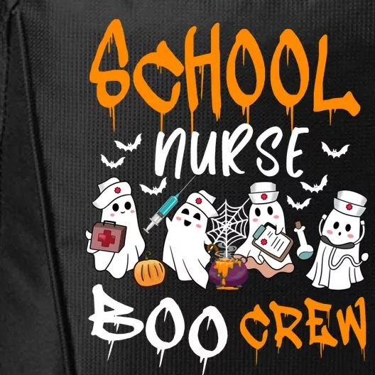 School Nurse Boo Crew Halloween School Nurse Costume City Backpack