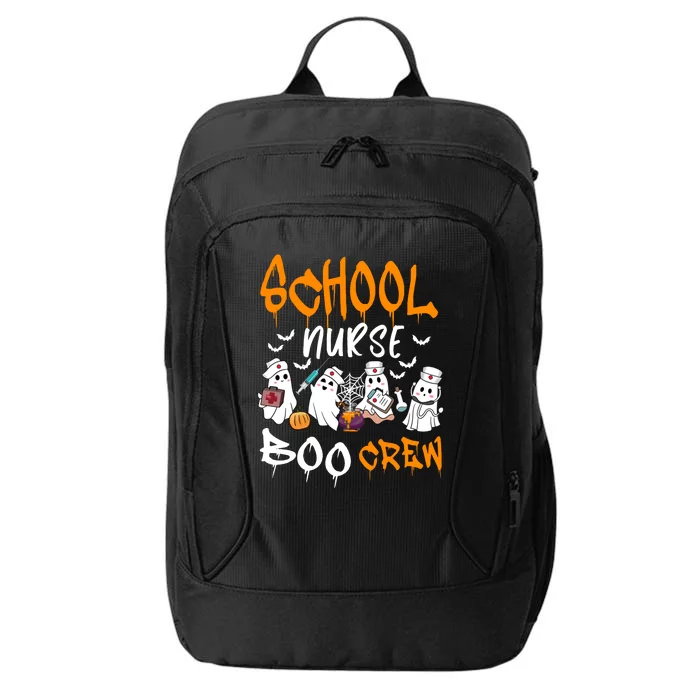 School Nurse Boo Crew Halloween School Nurse Costume City Backpack