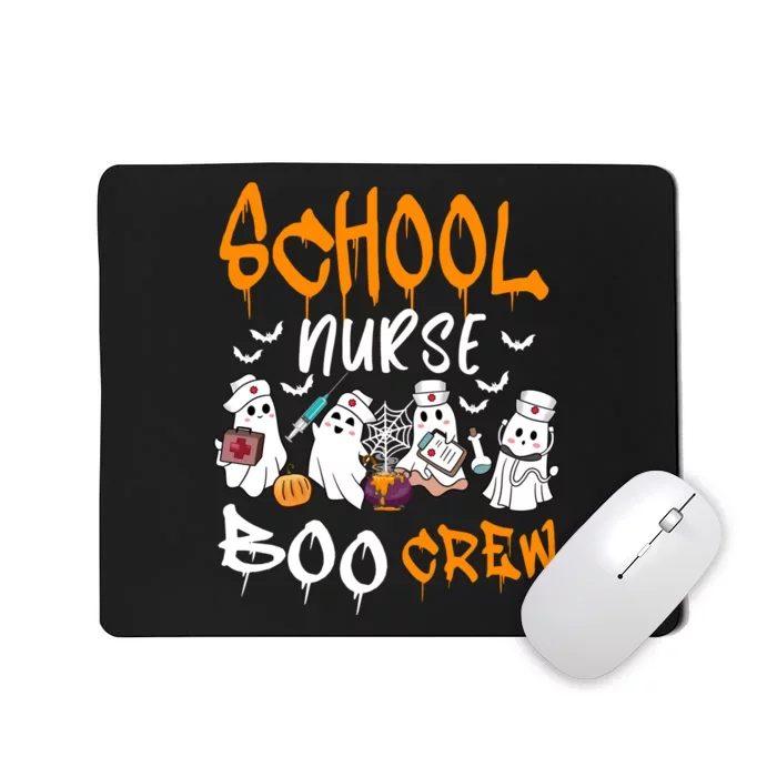 School Nurse Boo Crew Halloween School Nurse Costume Mousepad