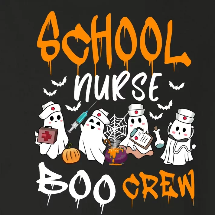 School Nurse Boo Crew Halloween School Nurse Costume Toddler Long Sleeve Shirt