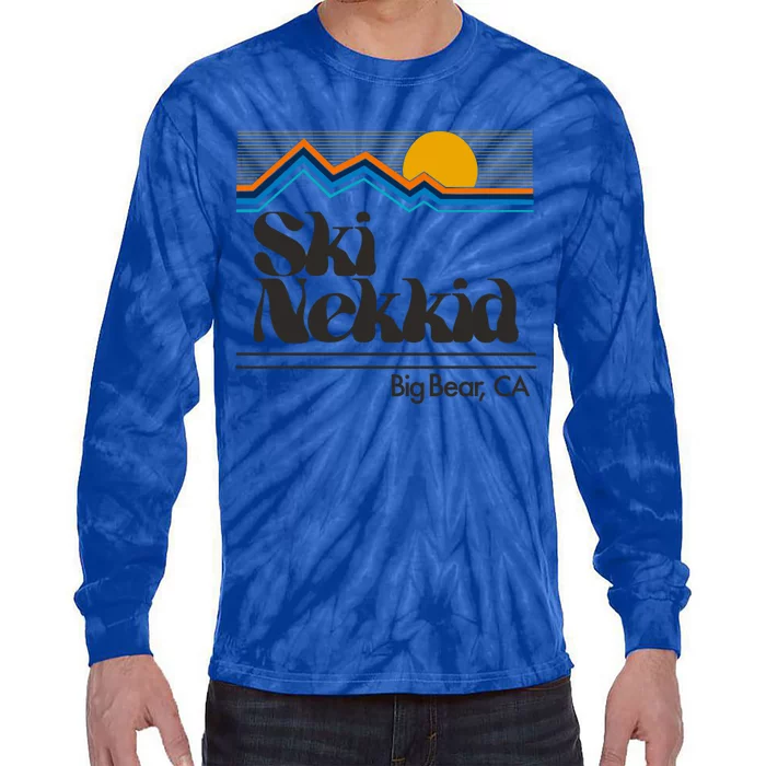 Ski Nek Big Bear Ca Vintage Winter Sports Gift Tie-Dye Long Sleeve Shirt