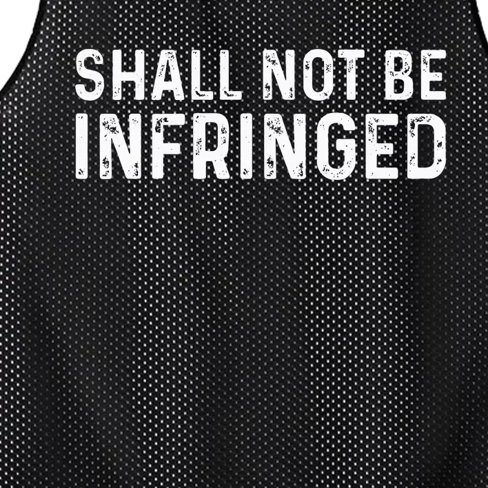 Shall Not Be Infringed Libertarian Second Amendment Pro Gun Mesh Reversible Basketball Jersey Tank