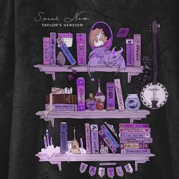 Speak Now Book Purple Team For Fan Lover Hooded Wearable Blanket