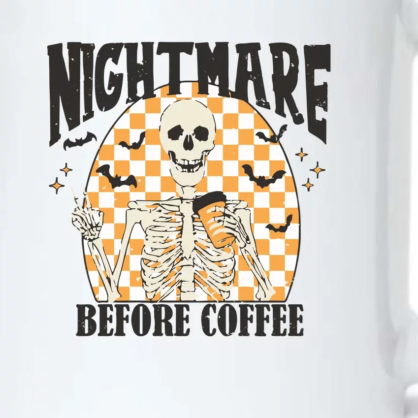 Skeleton Nightmare Before Coffee Black Color Changing Mug