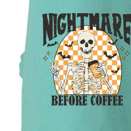 Skeleton Nightmare Before Coffee Doggie 3-End Fleece Hoodie