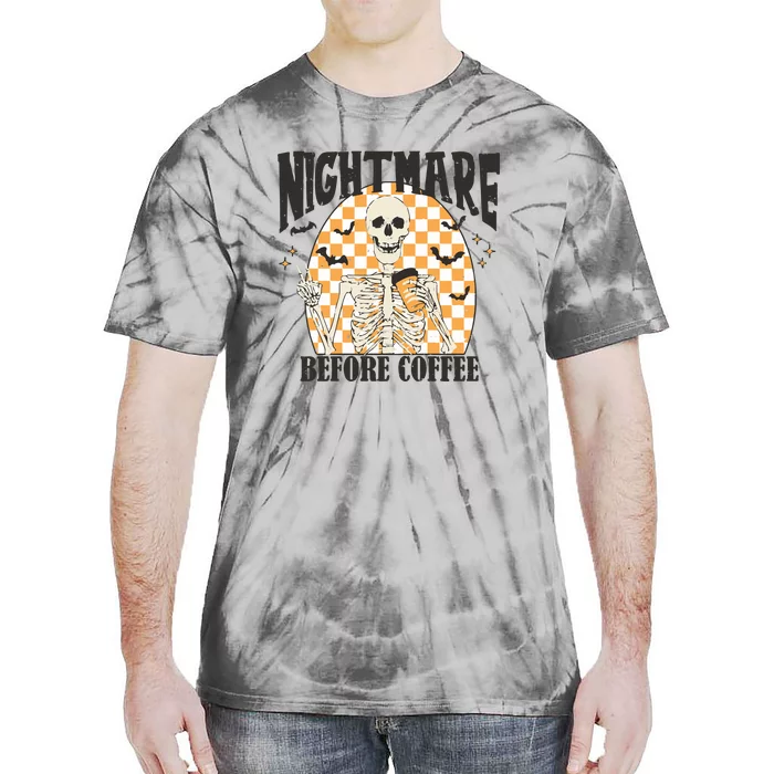 Skeleton Nightmare Before Coffee Tie-Dye T-Shirt