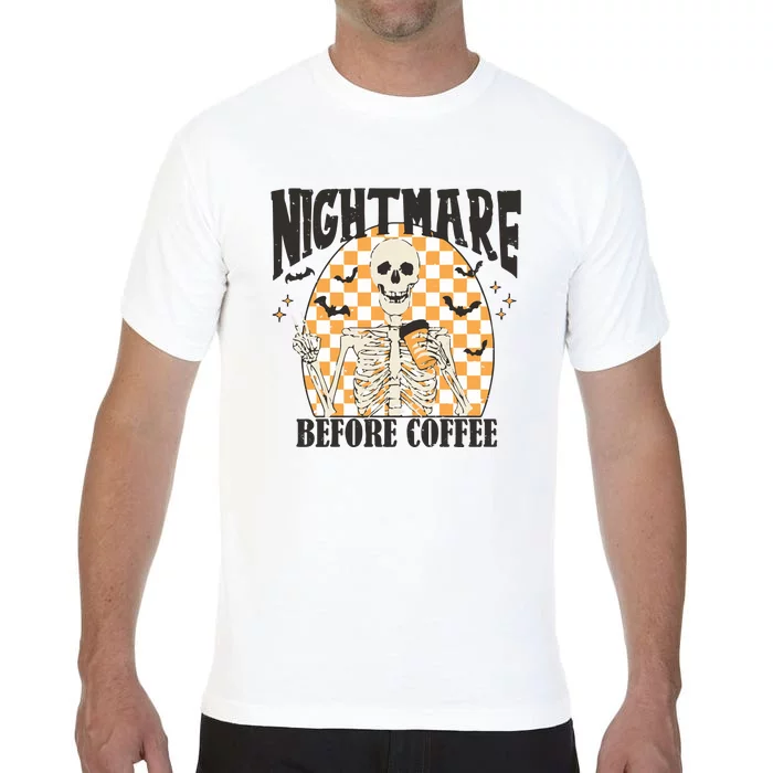 Skeleton Nightmare Before Coffee Comfort Colors T-Shirt