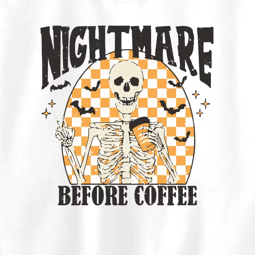 Skeleton Nightmare Before Coffee Kids Sweatshirt