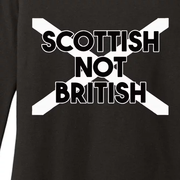 Scottish Not British Scottish Independence Womens CVC Long Sleeve Shirt