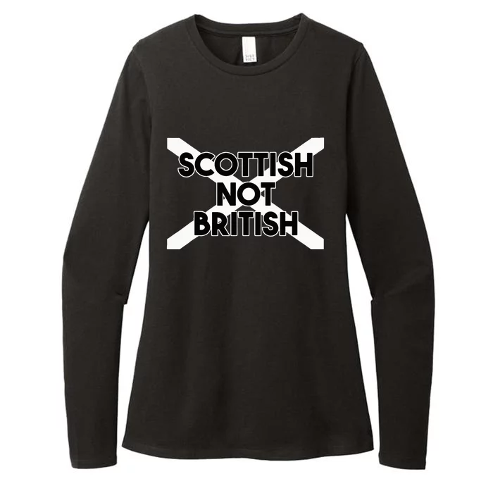 Scottish Not British Scottish Independence Womens CVC Long Sleeve Shirt