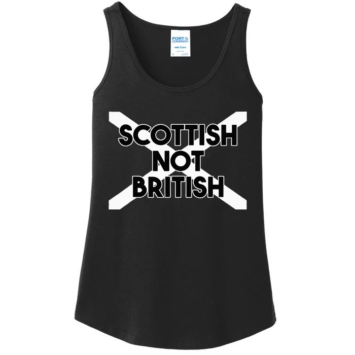 Scottish Not British Scottish Independence Ladies Essential Tank