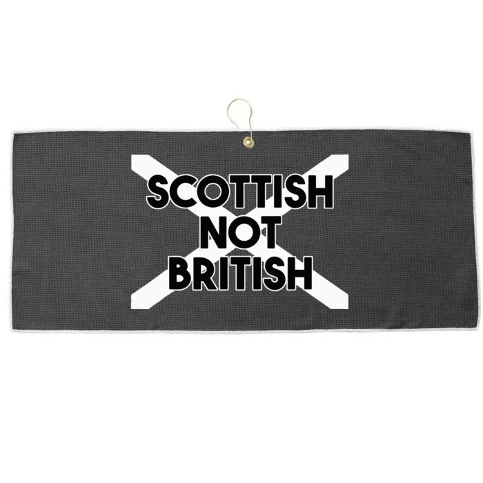 Scottish Not British Scottish Independence Large Microfiber Waffle Golf Towel