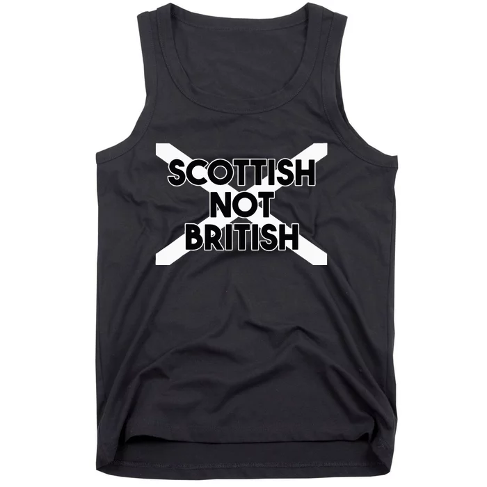 Scottish Not British Scottish Independence Tank Top