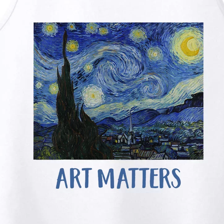 Starry Night By Vincent Van Gogh Art Matters Performance Tank