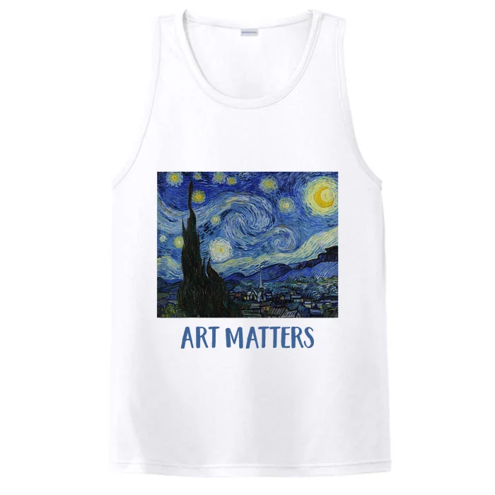 Starry Night By Vincent Van Gogh Art Matters Performance Tank