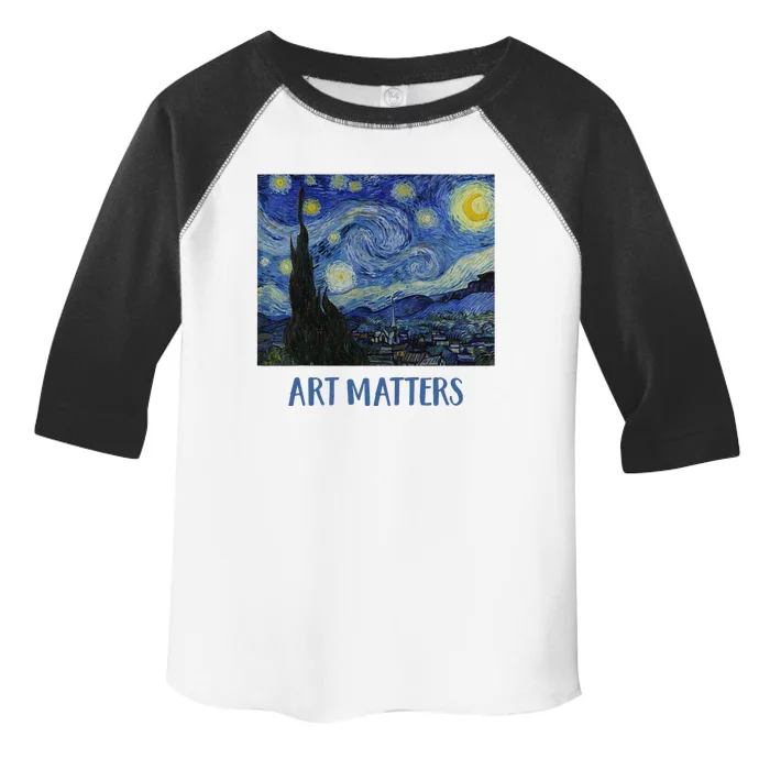 Starry Night By Vincent Van Gogh Art Matters Toddler Fine Jersey T-Shirt