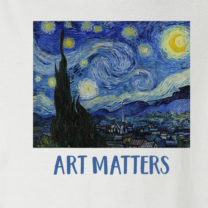 Starry Night By Vincent Van Gogh Art Matters Toddler Long Sleeve Shirt