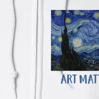 Starry Night By Vincent Van Gogh Art Matters Full Zip Hoodie