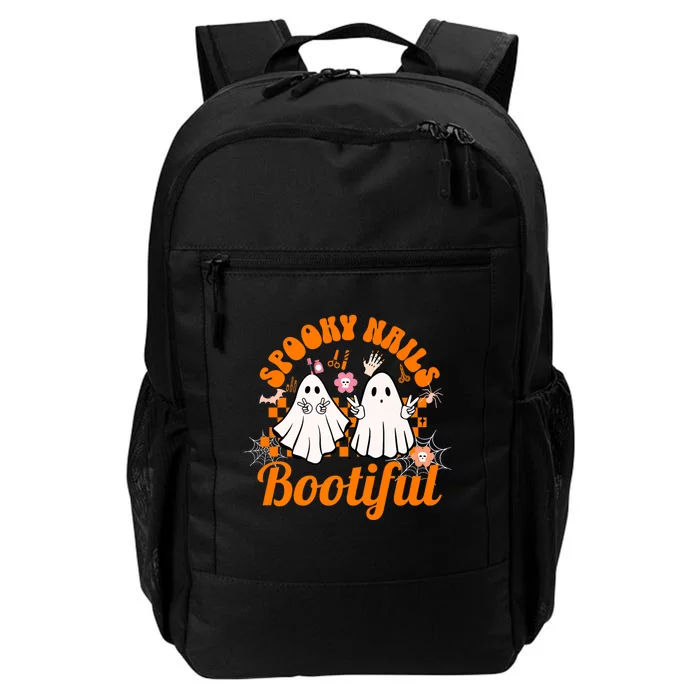 Spooky Nails Bootiful Halloween For Nail Techs Beauticians Premium Daily Commute Backpack