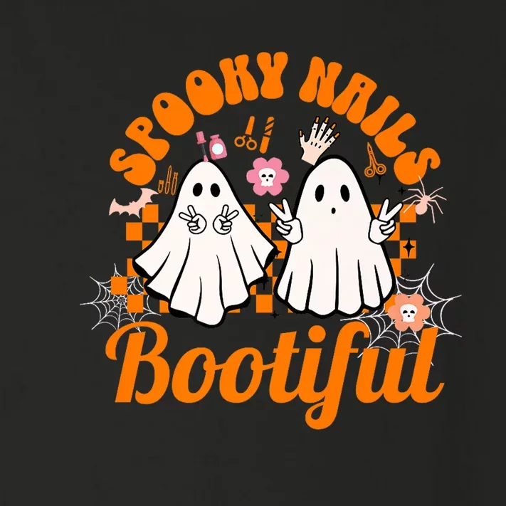 Spooky Nails Bootiful Halloween For Nail Techs Beauticians Premium Toddler Long Sleeve Shirt