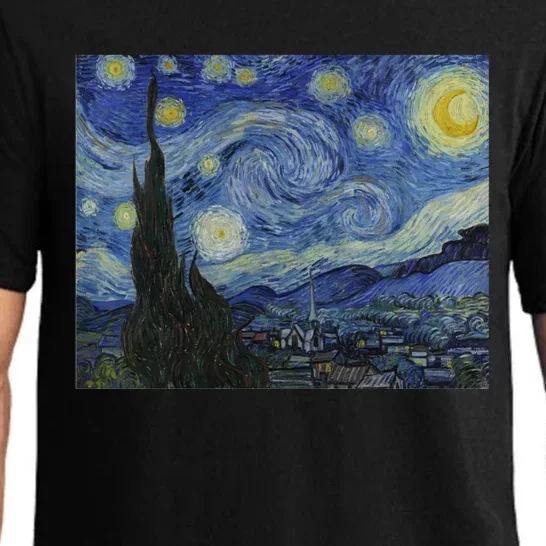 Starry Night By Vincent Van Gogh Famous Painting Gift Pajama Set