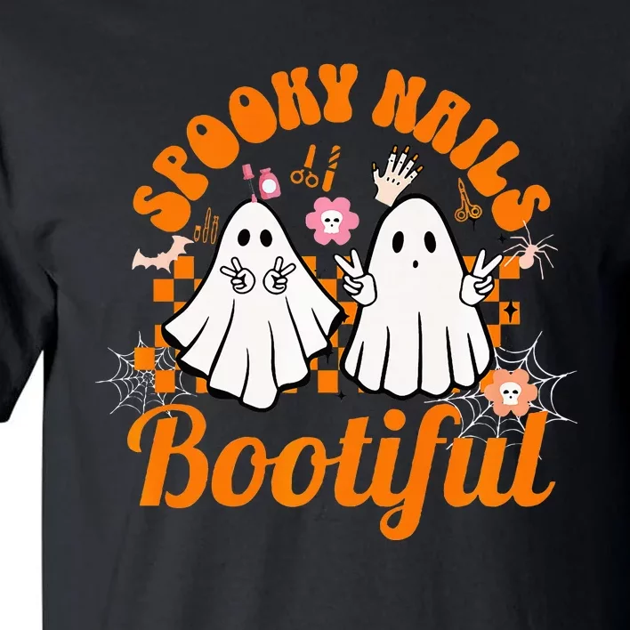 Spooky Nails Bootiful Halloween for Nail Techs Beauticians Premium Tall T-Shirt