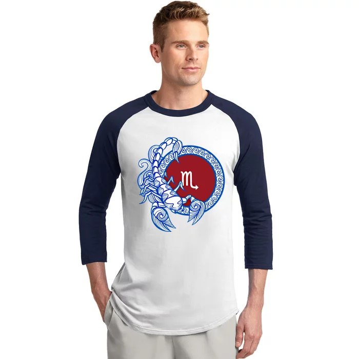 Scorpio November Birthday Gift Zodiac Sign Astrology Gift Baseball Sleeve Shirt