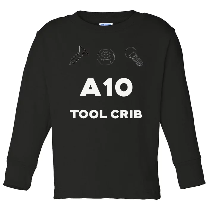 Screw Nut Bolt A10 Tool Crib Toddler Long Sleeve Shirt