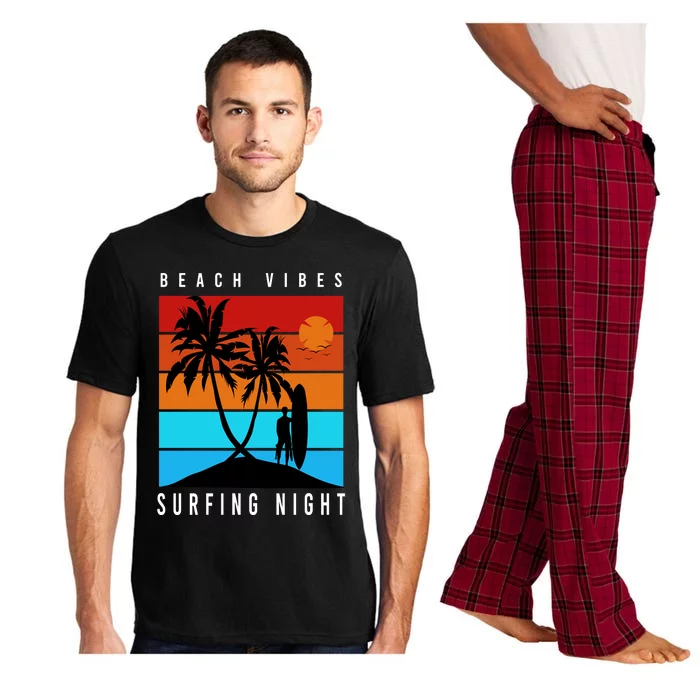 Surfing Night Beach Vibes Pajama Set